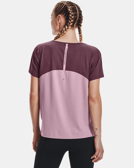 Under Armour UA RUSH™ Energy Colorblock Løbetøj Dame Lilla Lyserød / Grå Lilla | oX5PbGbThUn