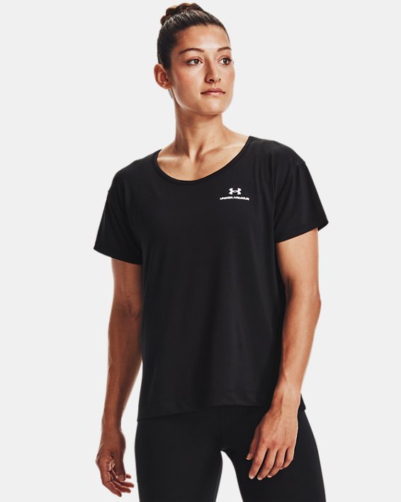 Under Armour UA RUSH™ Energy Core Løbetøj Dame Sort / Hvide | qdpkWCXh74v