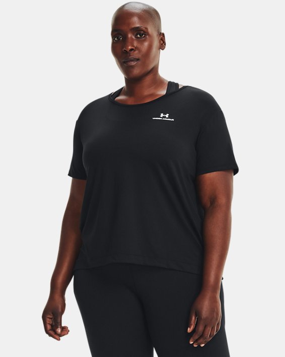 Under Armour UA RUSH™ Energy Core Løbetøj Dame Sort / Hvide | syz3GlbO6hA