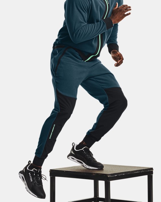 Under Armour UA RUSH™ Fleece Bukser Herre Blå / Lyseturkis | 7DDuzOjoFRx