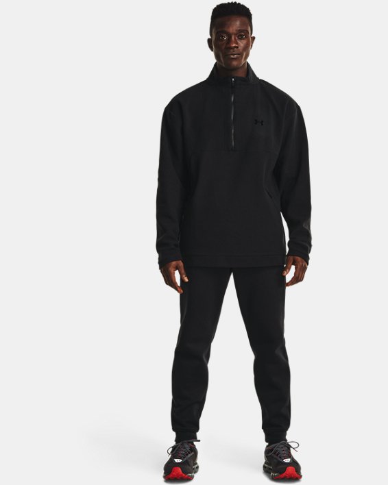 Under Armour UA RUSH™ Fleece ¼ Zip Sweatshirt Herre Sort | Z3L6LBeQuKe