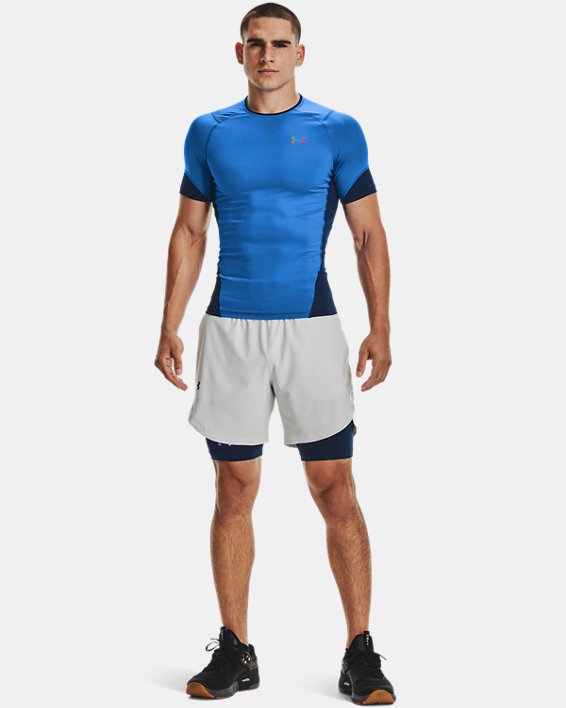 Under Armour UA RUSH™ HeatGear® 2.0 Compression Løbetøj Herre Blå / Sort | md6HMXSQkmK