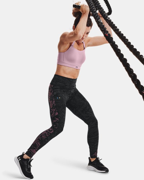Under Armour UA RUSH™ HeatGear® No-Slip Waistband Full-Length Leggings Dame Sort | 1BEz7aaRm4S