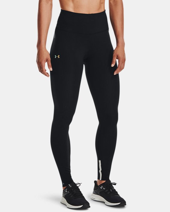 Under Armour UA RUSH™ HeatGear® No-Slip Waistband Custom Length Leggings Dame Sort | iRBsqUu2l1U