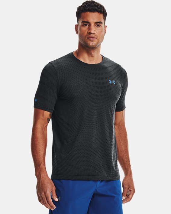 Under Armour UA RUSH™ HeatGear® Seamless Illusion Løbetøj Herre Sort | BaZ5P16YGwp