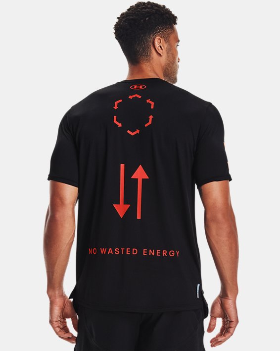 Under Armour UA RUSH™ No Energy Wasted Løbetøj Herre Sort / Rød | TvbDvzSBNSE