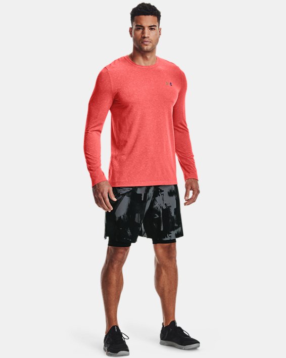Under Armour UA RUSH™ Seamless Long Shorts Herre Sort | V3rzNyJerk6
