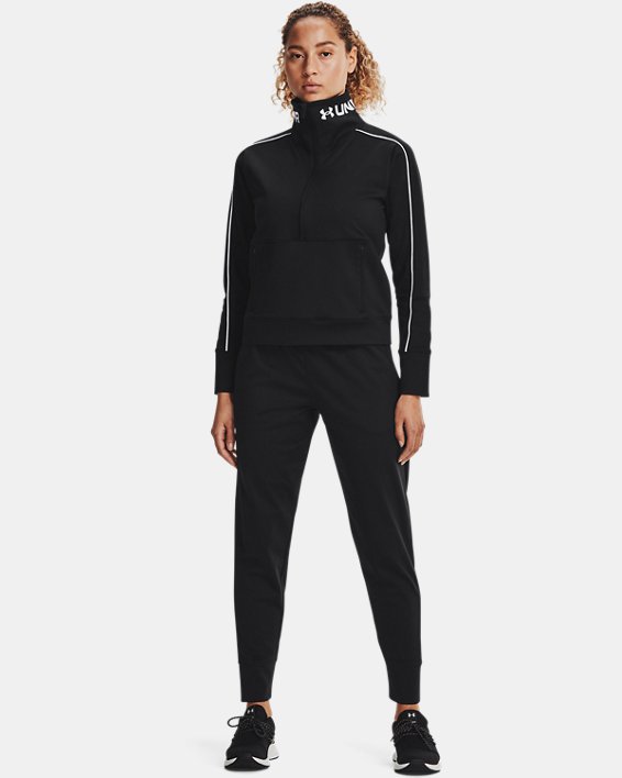 Under Armour UA RUSH™ Tricot Bukser Dame Sort / Hvide | YHfolAOpNtw