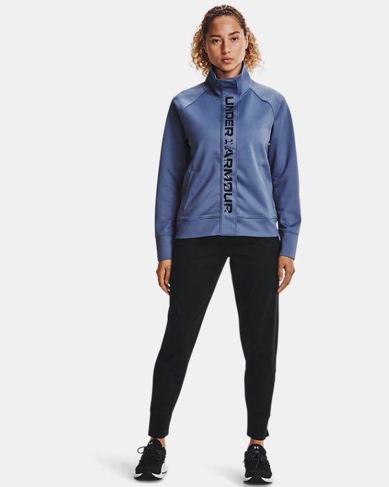 Under Armour UA RUSH™ Tricot Sweatshirt Dame Blå / Mørkeblå | CDUPDku9NxN