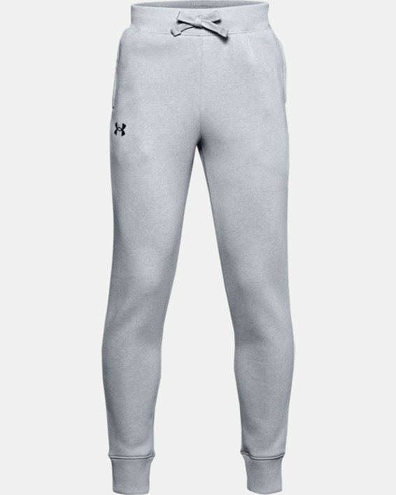 Under Armour UA Rival Bomulds Shorts Drenge Grå Sort | 1nV3jUaC2os
