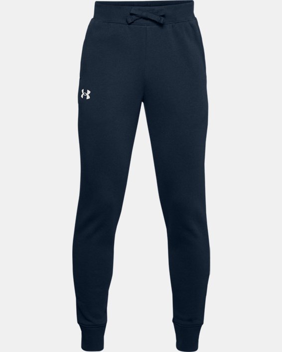 Under Armour UA Rival Bomulds Shorts Drenge Sort Hvide | L7Tw44S9GAj