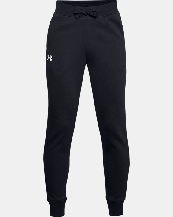 Under Armour UA Rival Bomulds Shorts Drenge Sort / Sort Hvide | okJrzAc44Tt