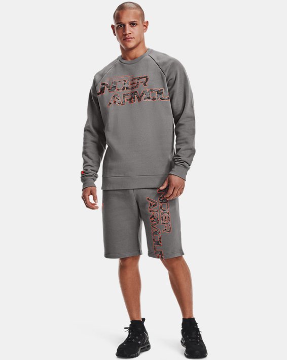 Under Armour UA Rival Fleece Camo Script Shorts Herre Rød | hZVlvX3VkJq