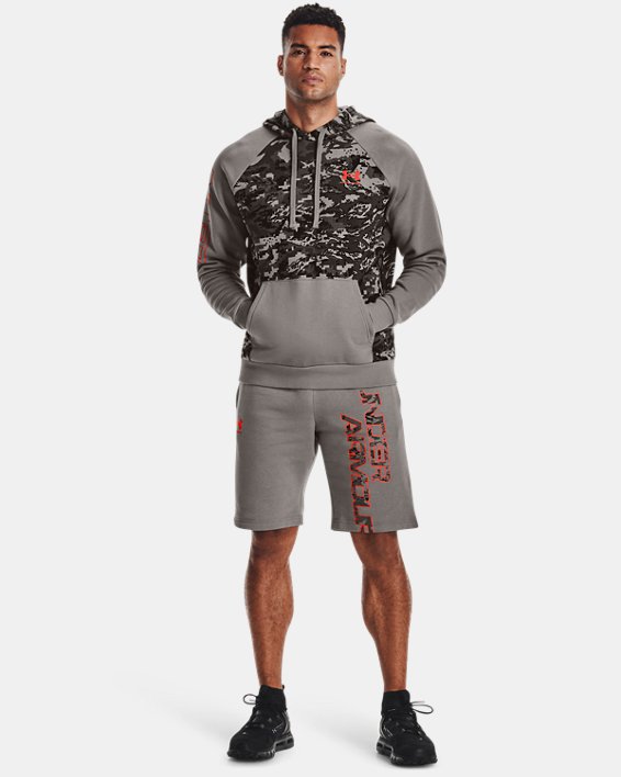 Under Armour UA Rival Fleece Camo Script Hættetrøje Herre Rød | l7wXG61pkI9