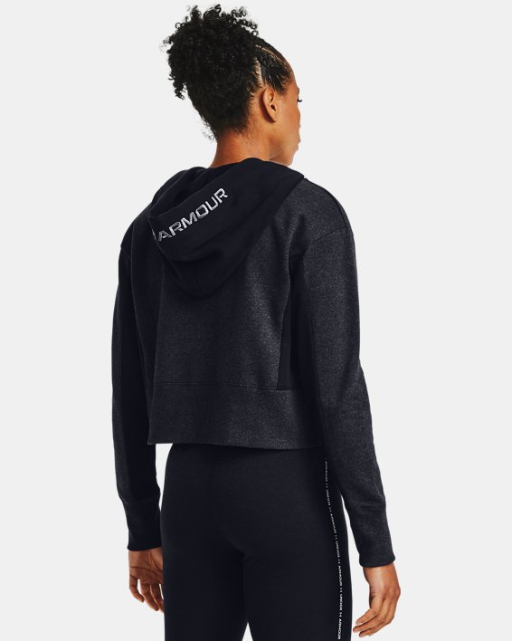 Under Armour UA Rival Fleece Embroidered Hættetrøje Dame Sort / Sort | 4IhNHxWkjDW