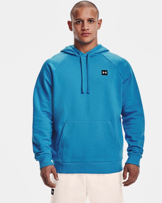 Under Armour UA Rival Fleece Hættetrøje Herre Blå / Sort Hvide | FTYqS5495Zi