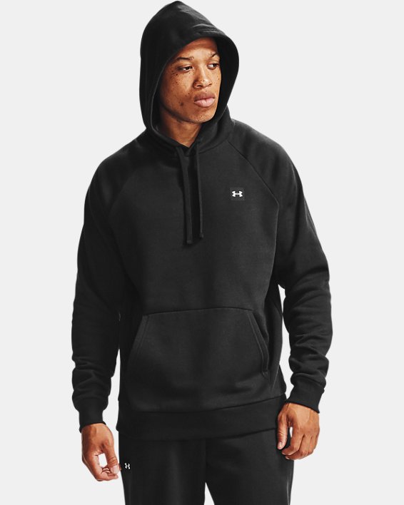 Under Armour UA Rival Fleece Hættetrøje Herre Sort / Sort Hvide | WPjPf3ZHy8A