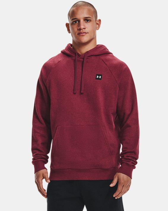 Under Armour UA Rival Fleece Hættetrøje Herre Rød Sort Hvide | luG5vqaazgE
