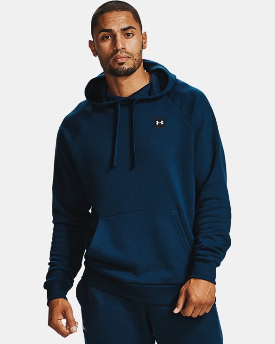 Under Armour UA Rival Fleece Hættetrøje Herre Sort Hvide | o1TlgfAm7qH
