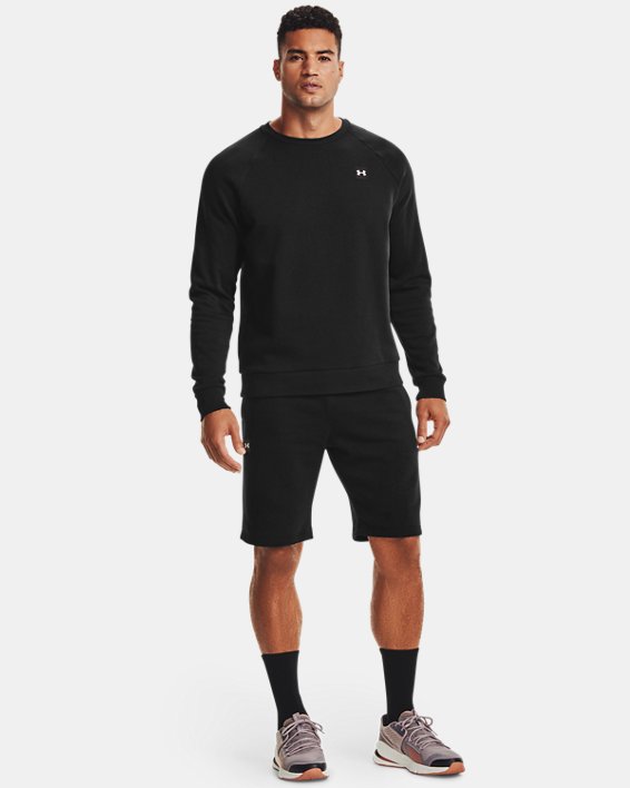 Under Armour UA Rival Fleece Shorts Herre Sort / Sort Hvide | zIMH3cqxH2T
