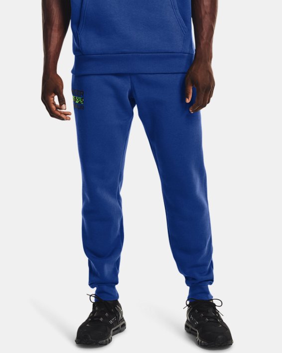Under Armour UA Rival Fleece Signature Bukser Herre Blå | sGQW5Kzcods