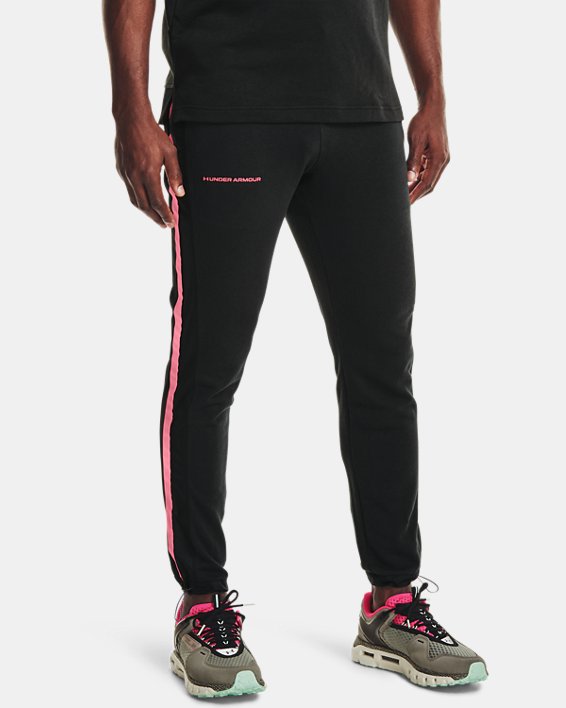 Under Armour UA Rival Terry AMP Bukser Herre Sort / Lyserød | JCmnxNL6GQ8