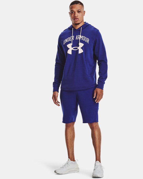 Under Armour UA Rival Terry Big Logo Hættetrøje Herre Sort Hvide | tlMNDGPofhU