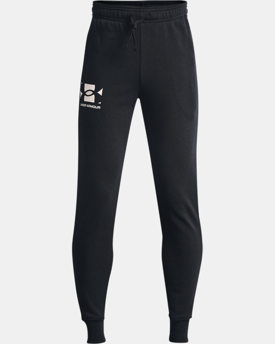 Under Armour UA Rival Terry Shorts Drenge Sort / Sort Hvide | srOzRCm7b15
