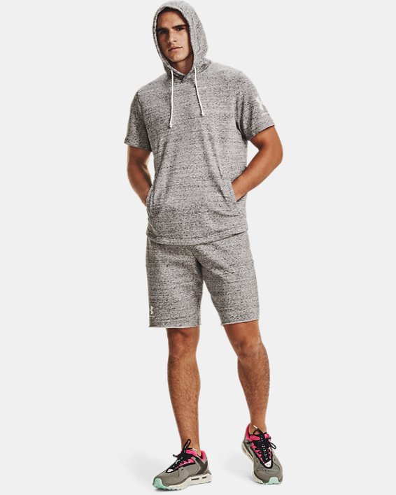 Under Armour UA Rival Terry Shorts Herre Sort Hvide | cIjF2JwIwzP