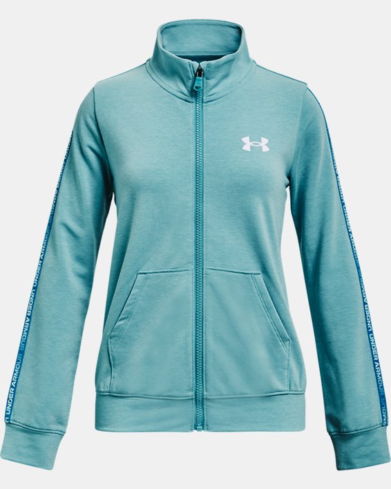 Under Armour UA Rival Terry Taped Full Zip Sweatshirt Pige Turkis | QkglZ9QEOl2