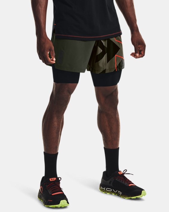 Under Armour UA Run Anywhere Shorts Herre Grøn / Sort | ejsl3k4EuzR