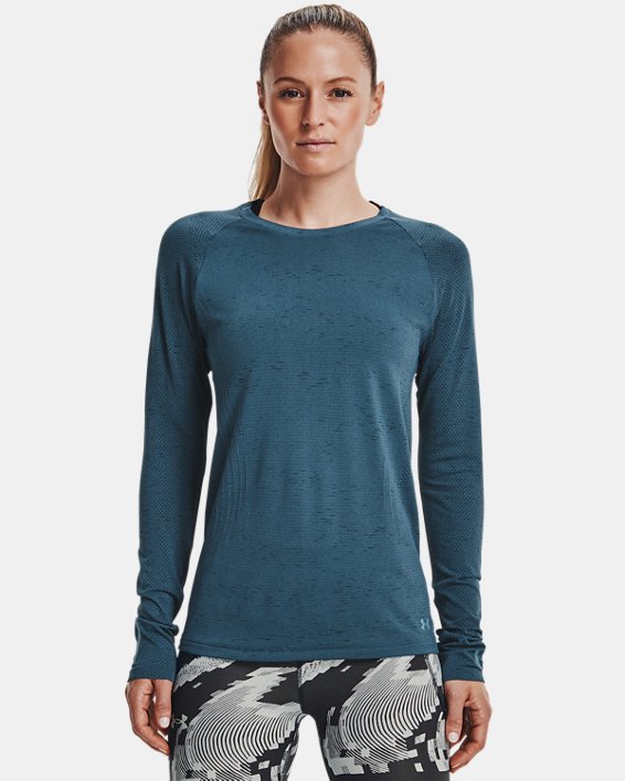 Under Armour UA Seamless Run Løbetøj Dame Blå / Blå | LHrbsaYhVQO