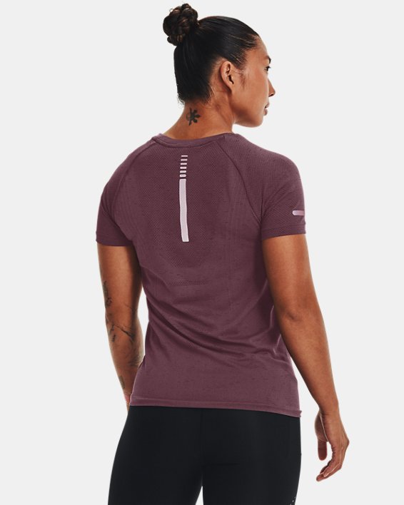 Under Armour UA Seamless Run Løbetøj Dame Grå Lilla / Mørkeblå | xAxpKecfN1F