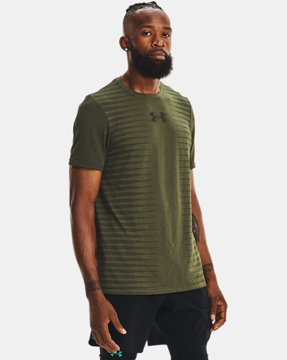 Under Armour UA Seamless Wordmark Løbetøj Herre Blå Grøn | bmPkd1rRtZD