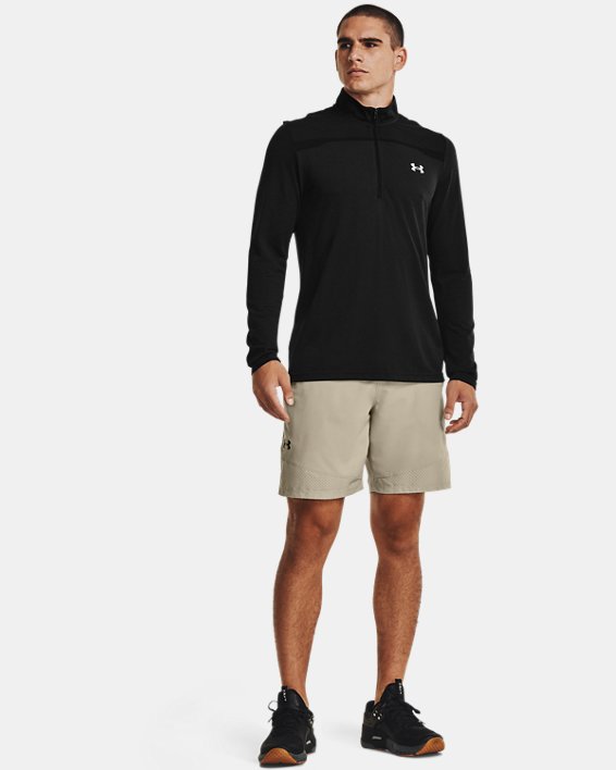 Under Armour UA Seamless ½ Zip Løbetøj Herre Sort / Grå | l7CfgwTibfi