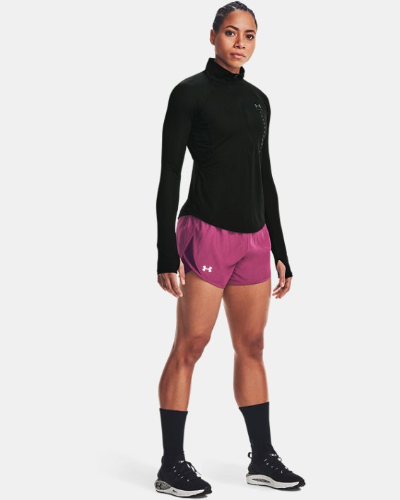 Under Armour UA Speed Stride Attitude ½ Zip Løbe T-shirt Dame Sort | dzwhSVMoHqK