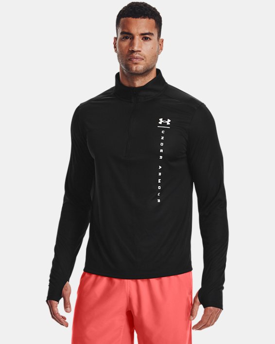 Under Armour UA Speed Stride Shock ½ Zip Løbetøj Herre Sort / Hvide | qLNpPCzzk5c