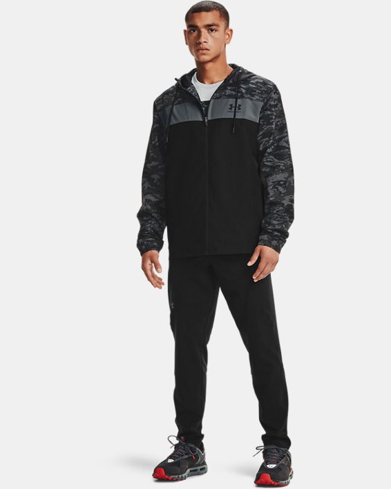 Under Armour UA Sportstyle Camo Windbreaker Sweatshirt Herre Sort | 99s55QZjgZa