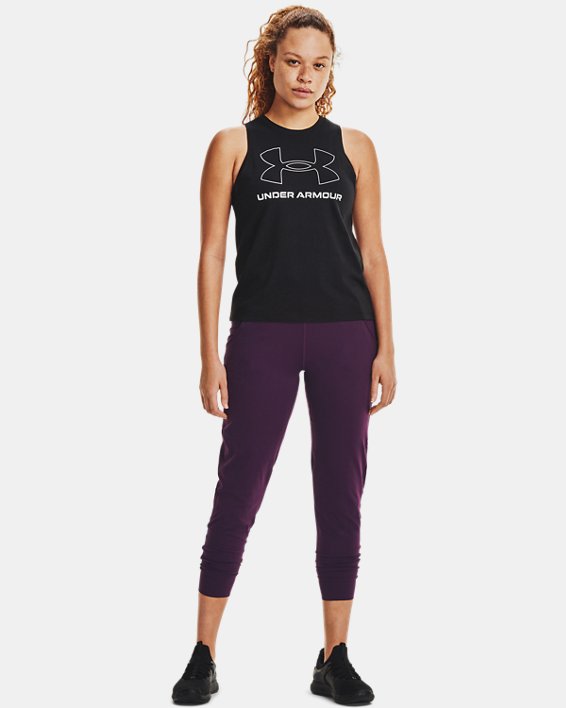Under Armour UA Sportstyle Graphic Løbe T-shirt Dame Sort / Hvide | QoQSnYgdsR7