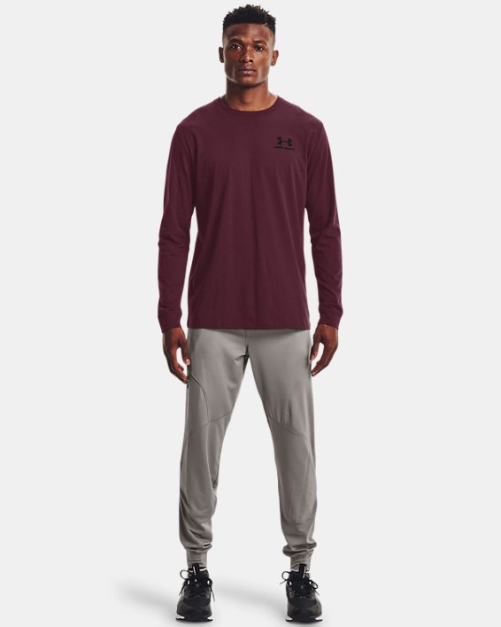 Under Armour UA Sportstyle Left Chest Løbetøj Herre Mørkebordeaux / Sort | TITCpqM9Ysi