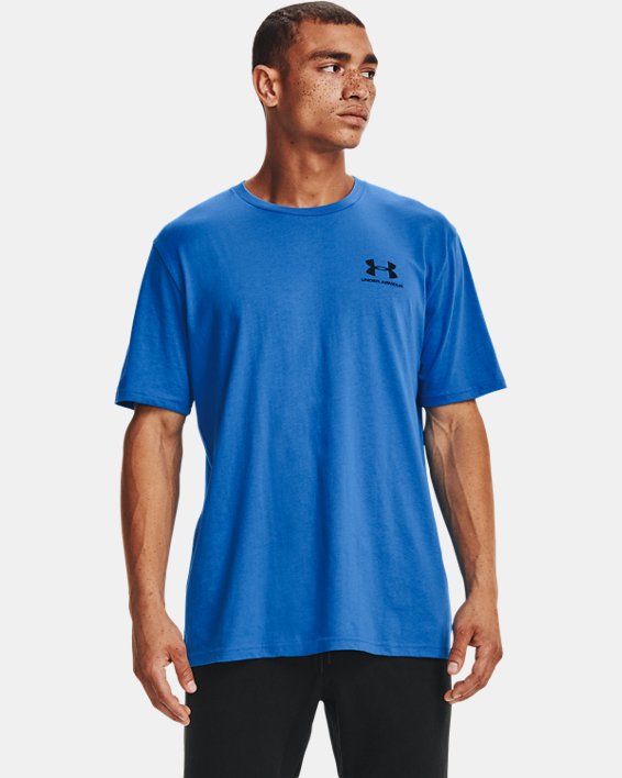 Under Armour UA Sportstyle Left Chest Shirt Løbetøj Herre Blå / Sort | SK8bX9uhKRy
