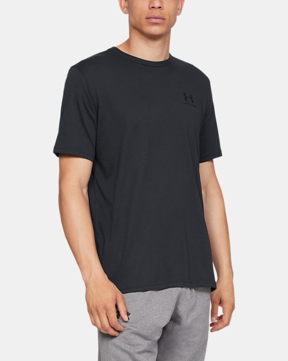 Under Armour UA Sportstyle Left Chest Shirt Løbetøj Herre Sort | hPWm8TKDdxY