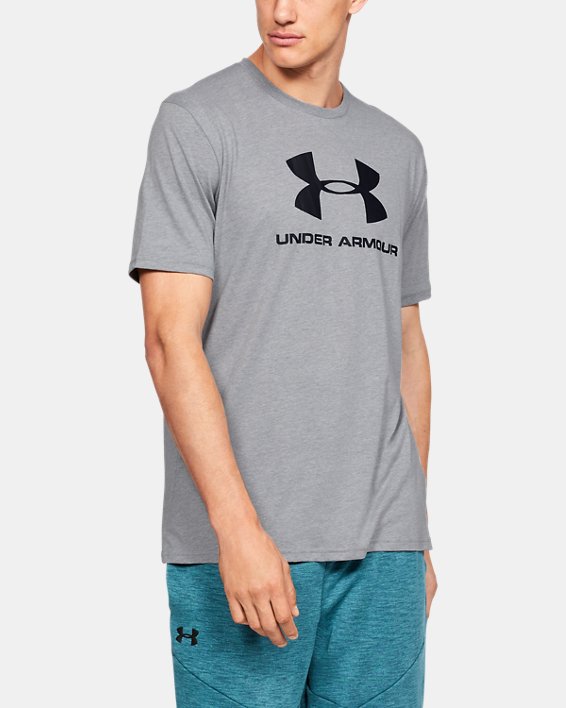 Under Armour UA Sportstyle Logo Løbetøj Herre Grå Sort | 7RRQHKwDzTh