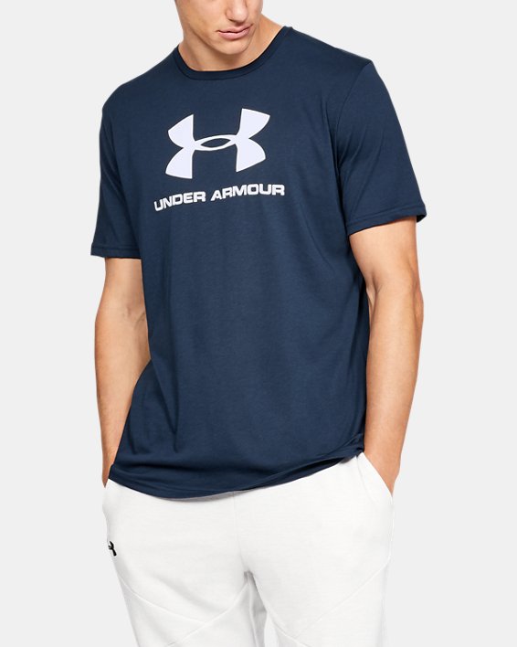 Under Armour UA Sportstyle Logo Løbetøj Herre Hvide | YJVgfDitLVc