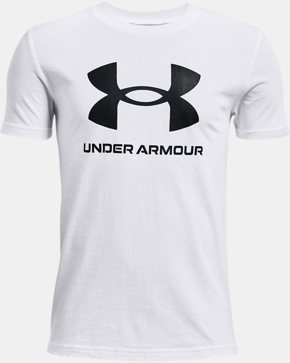 Under Armour UA Sportstyle Logo Løbetøj Drenge Hvide / Sort | qGKQ7VQpAIk