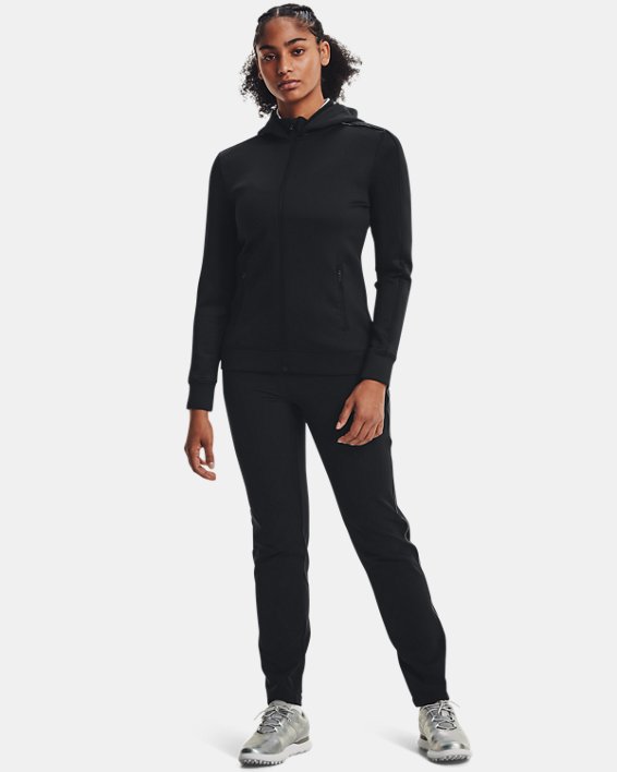 Under Armour UA Storm Daytona Full-Zip Hættetrøje Dame Sort / Metal Sølv | rf2fYoztFCc