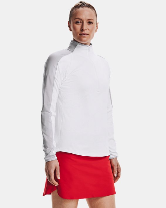 Under Armour UA Storm Midlayer ½ Zip Løbetøj Dame Hvide / Grå | h8romXRUipq