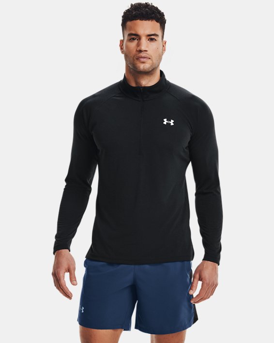 Under Armour UA Streaker Run ½ Zip Sweatshirt Herre Sort | rBkGwLRXend