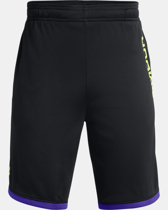 Under Armour UA Stunt 3.0 Printed Shorts Drenge Sort / Gul | RBiJQI7afzX