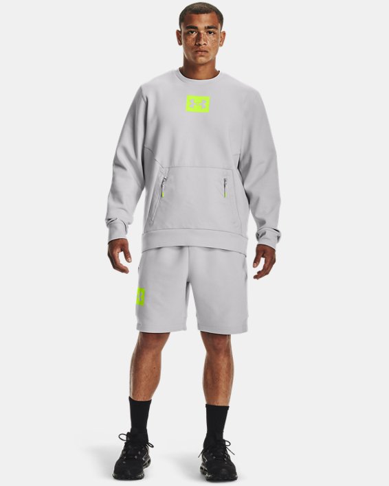 Under Armour UA Summit Knit Crew Sweatshirt Herre Grå / Gul | XLDK5NqsQLh